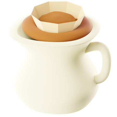 커피 필터  3D Icon