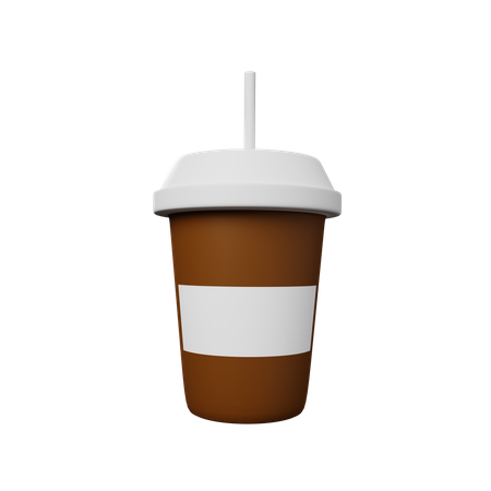 Coffee glass  3D Illustration