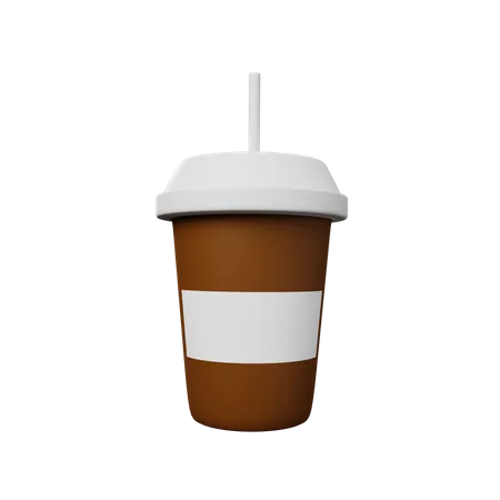 Coffee glass  3D Illustration