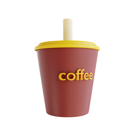 Coffee Glass 3D Icon