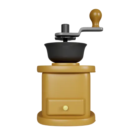 3 D Coffee Grinder 3D Icon