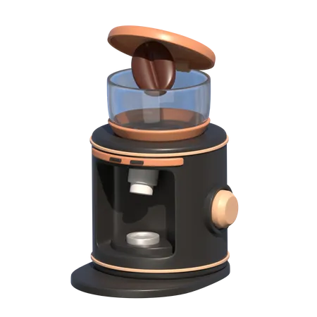 Coffee Grinder Machine 3 D Coffee Shop Icon 3D Icon