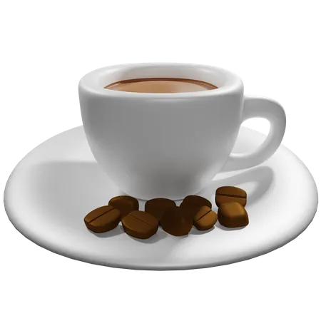 Coffee in a cup  3D Icon