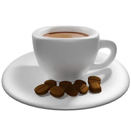 Coffee in a cup 3D Icon