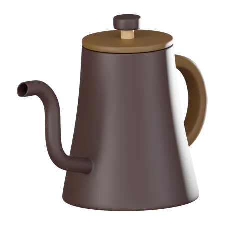 Morning Bliss Coffee Kettle Render Perfect For Coffee Enthusiasts And Cozy Beverage Themed Designs Brew Up Your Creative Projects 3 D Render Illustration 3D Icon