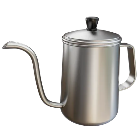3 D Coffee Kettle Illustration With Transparent Background 3D Icon