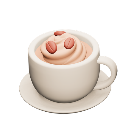 コーヒーラテ  3D Icon