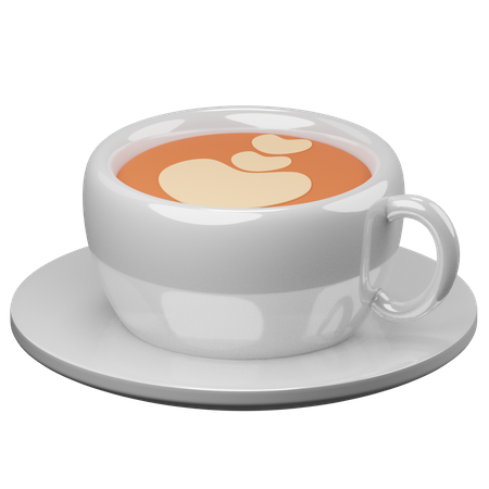 Coffee Latte 3D Illustration