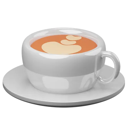 Coffee Latte 3D Illustration