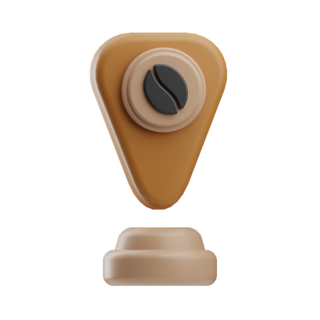 Coffee Location  3D Icon