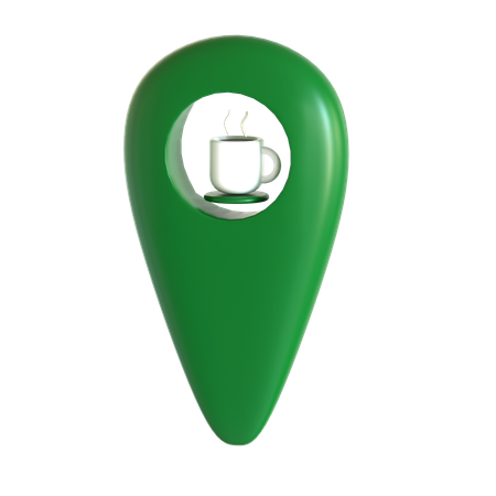 Coffee Location  3D Icon