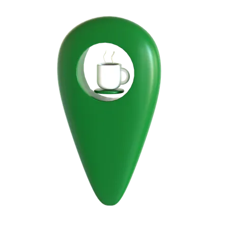 Coffee Location  3D Icon