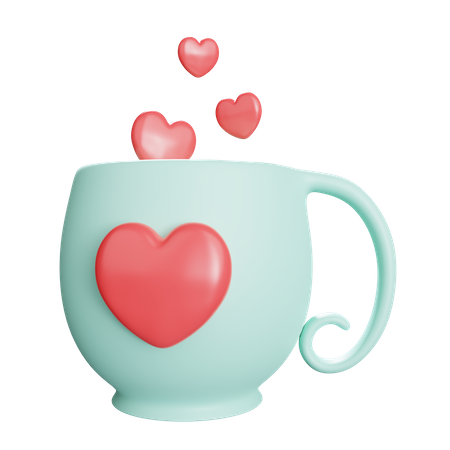 Coffee Love  3D Illustration