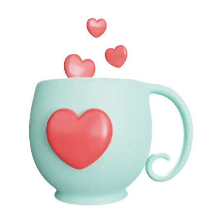 Coffee Love  3D Illustration