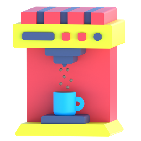 커피 머신  3D Icon