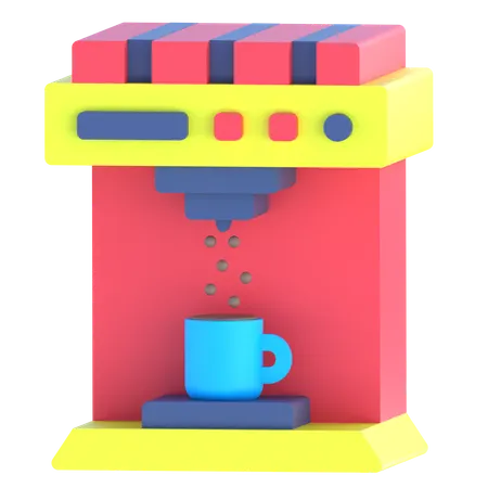 커피 머신  3D Icon