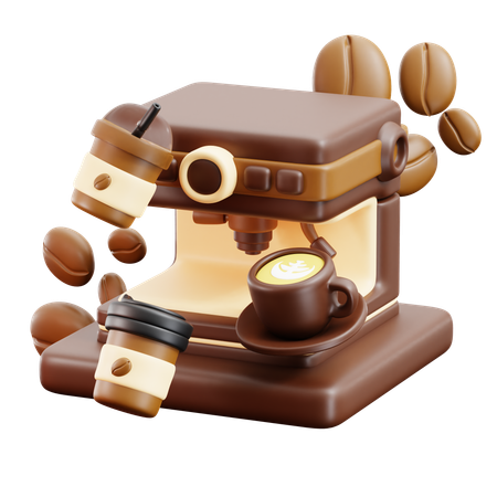 Coffee Machine  3D Icon