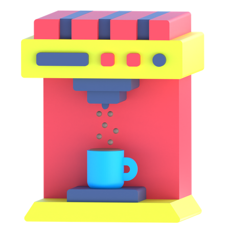 Coffee Machine  3D Icon
