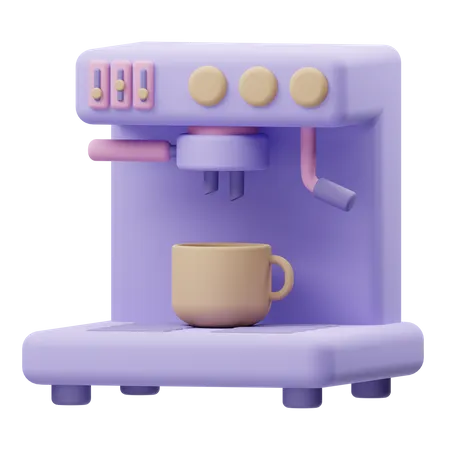 Coffee Machine  3D Illustration