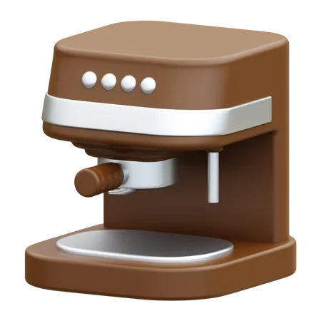 Coffee Machine 3 D Render Illustration Icon 3D Icon