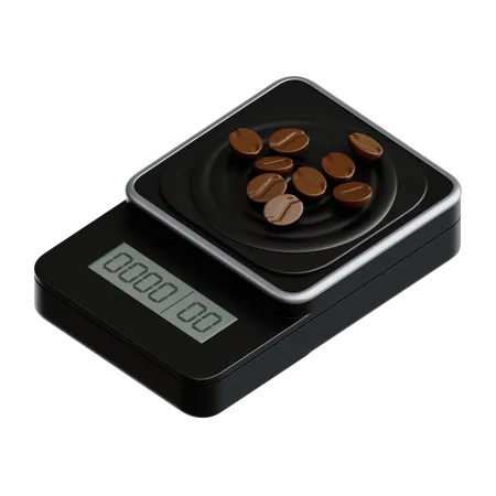 Coffee Measures Time and Weight  3D Icon