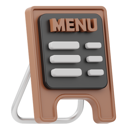 Coffee Menu  3D Icon