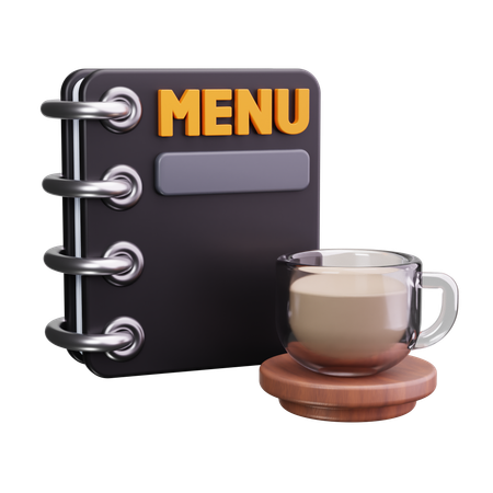 Coffee Menu  3D Icon