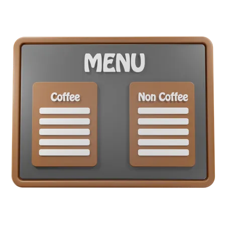 Coffee Menu 3D Icon
