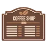 Coffee menu board