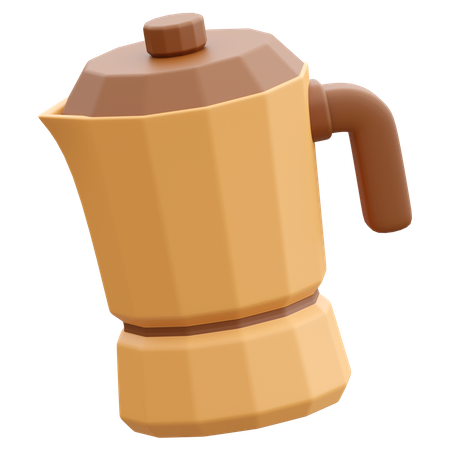 Coffee Moka Pot  3D Icon