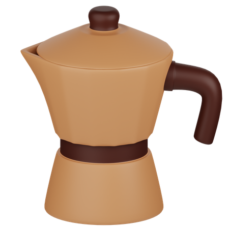 Coffee Moka Pot  3D Icon