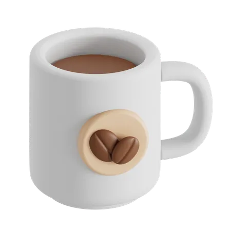 Big Mug With Coffee 3D Icon