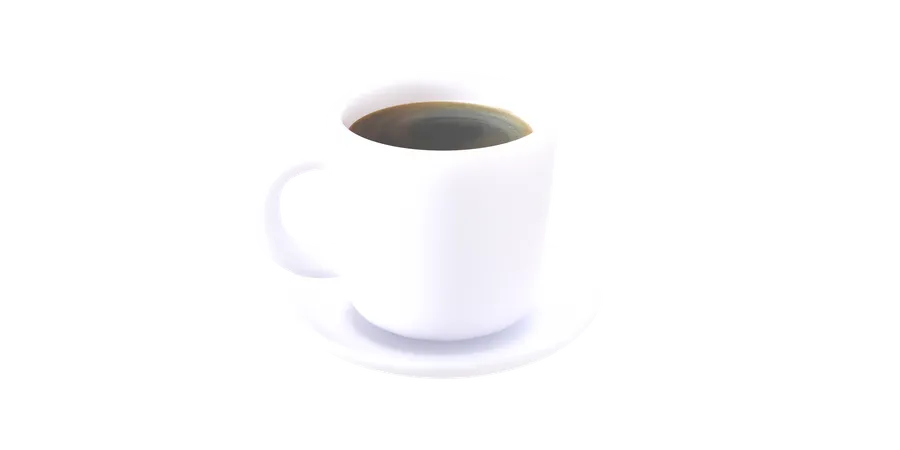 Coffee mug 3D Illustration