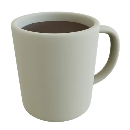 3 D Coffee In Mug Illustration 3D Icon