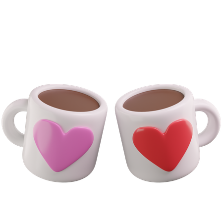 Coffee Mugs  3D Icon