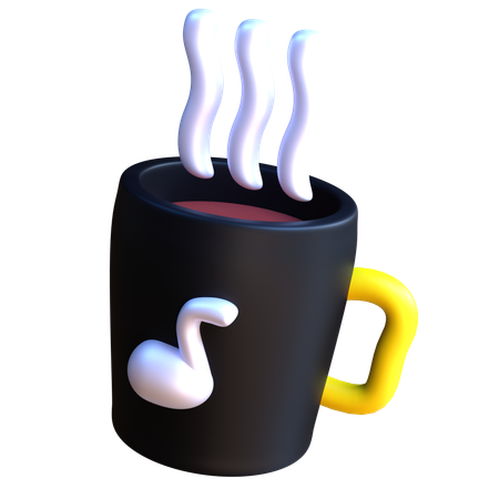 コーヒーミュージック  3D Icon