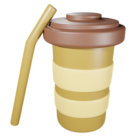 Coffee On Cup  3D Icon