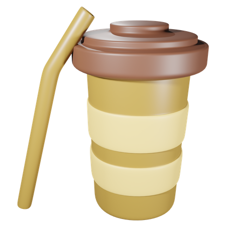 Coffee On Cup 3D Icon