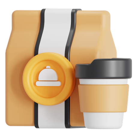 Coffee packaging  3D Icon