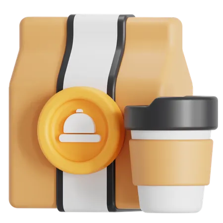 Coffee packaging  3D Icon