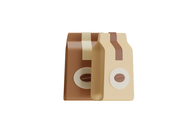 Coffee Packaging  3D Icon