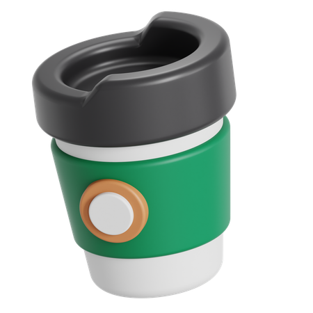 Coffee paper cup  3D Icon