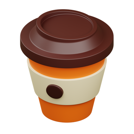 Coffee Paper Cup  3D Icon