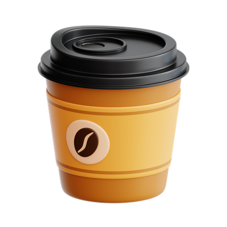 コーヒー紙コップ  3D Icon