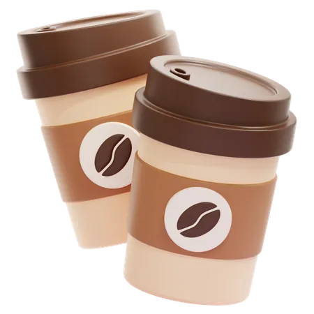 Coffee paper cup  3D Icon