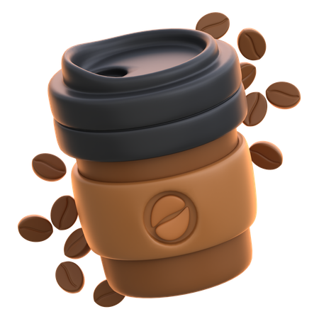 Coffee Paper Cup  3D Icon