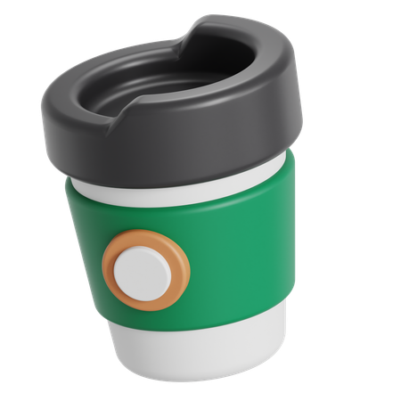 Coffee paper cup  3D Icon