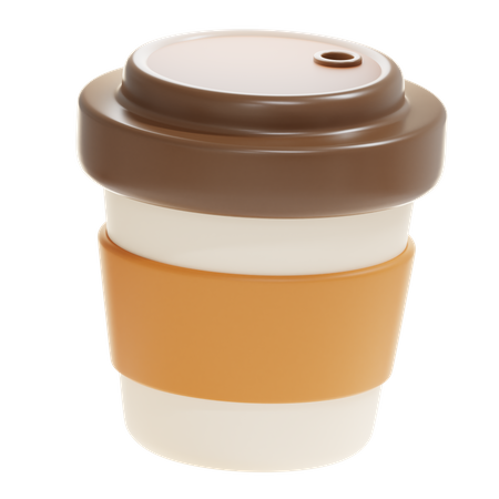 Coffee Paper Cup 3D Icon