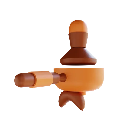 Coffee Portafilter  3D Illustration