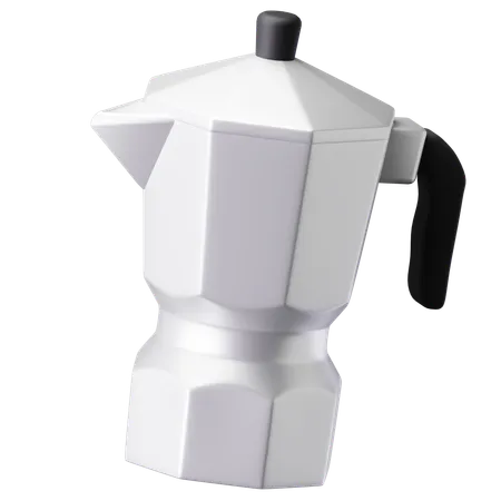 Coffee Pot 3 D Illustration 3D Icon